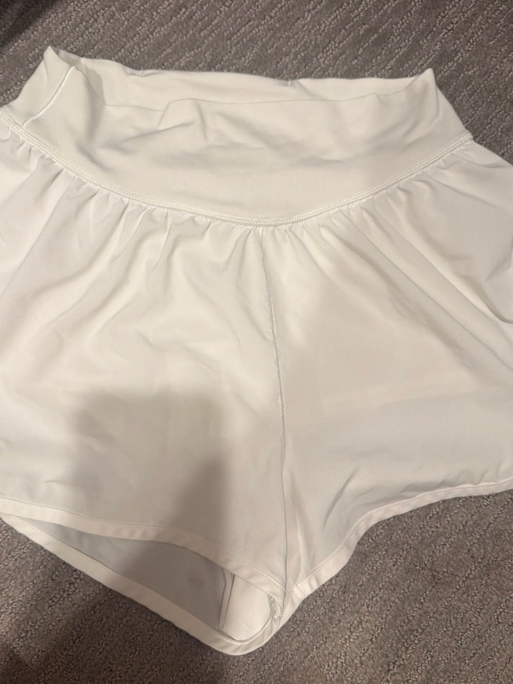 Aerie High-Waist White Women's Athletic Shorts